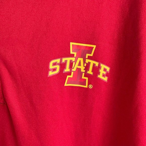 COLOSSEUM Iowa State University Cardinal Cyclones Santry Mens Polo, L - Picture 6 of 6